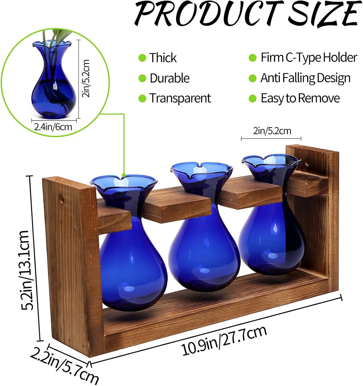 Plant Propagation Station Plant Terrarium Unique Birthday Gifts for Women | Plant Lovers Home Office Decor Planter with