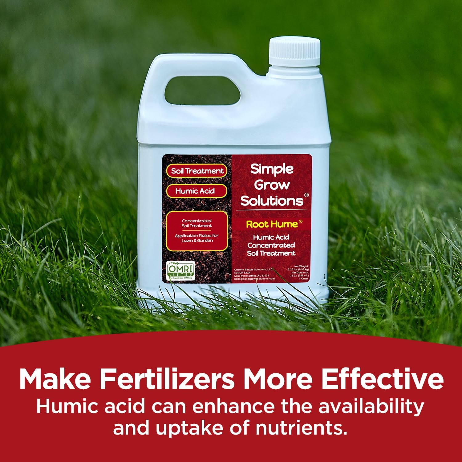 Raw Organic Soil Conditioner- Root Hume- Simple Grow Solutions- Natural Plant & Lawn Treatment- Nutrient Food Enhancer