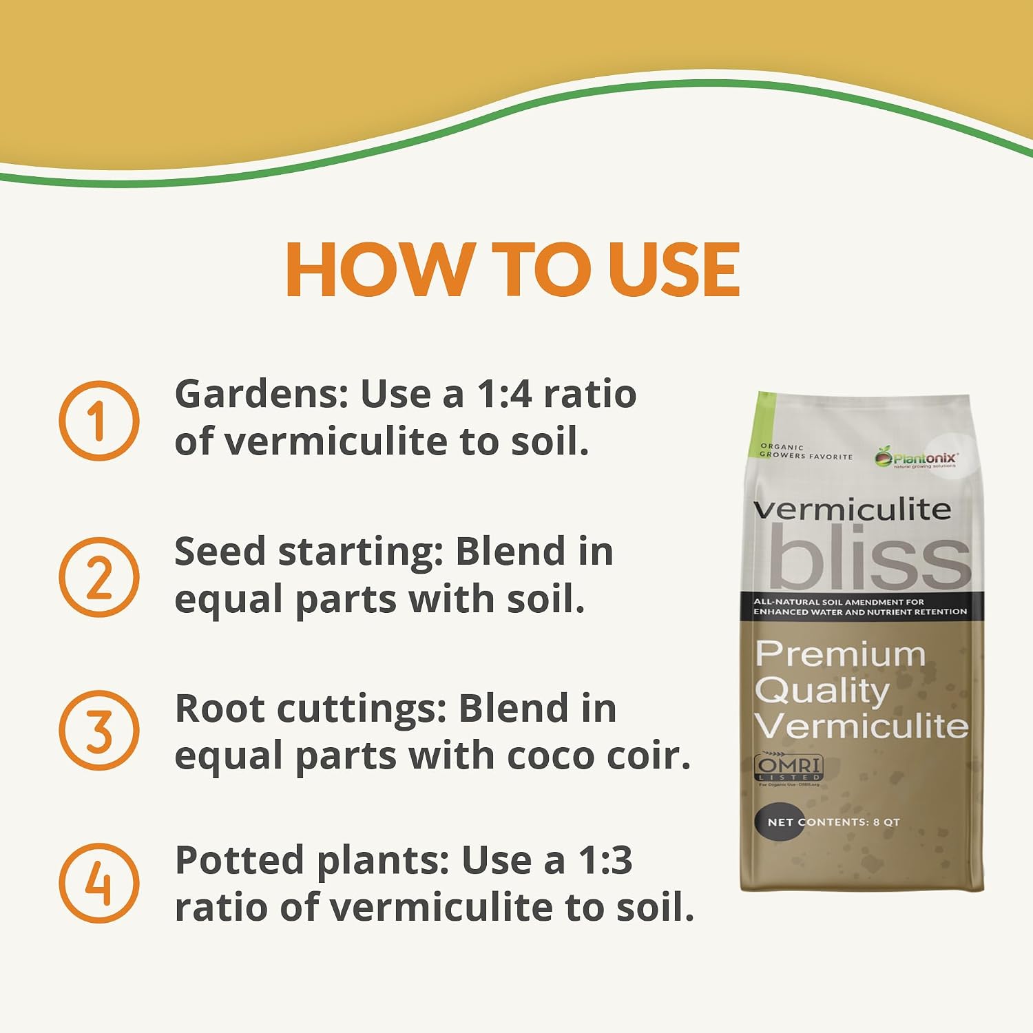 Vermiculite Bliss (4 Cubic Ft) - Organic Vermiculite for Gardening - Natural Soil Amendment - Bulk Vermiculite for