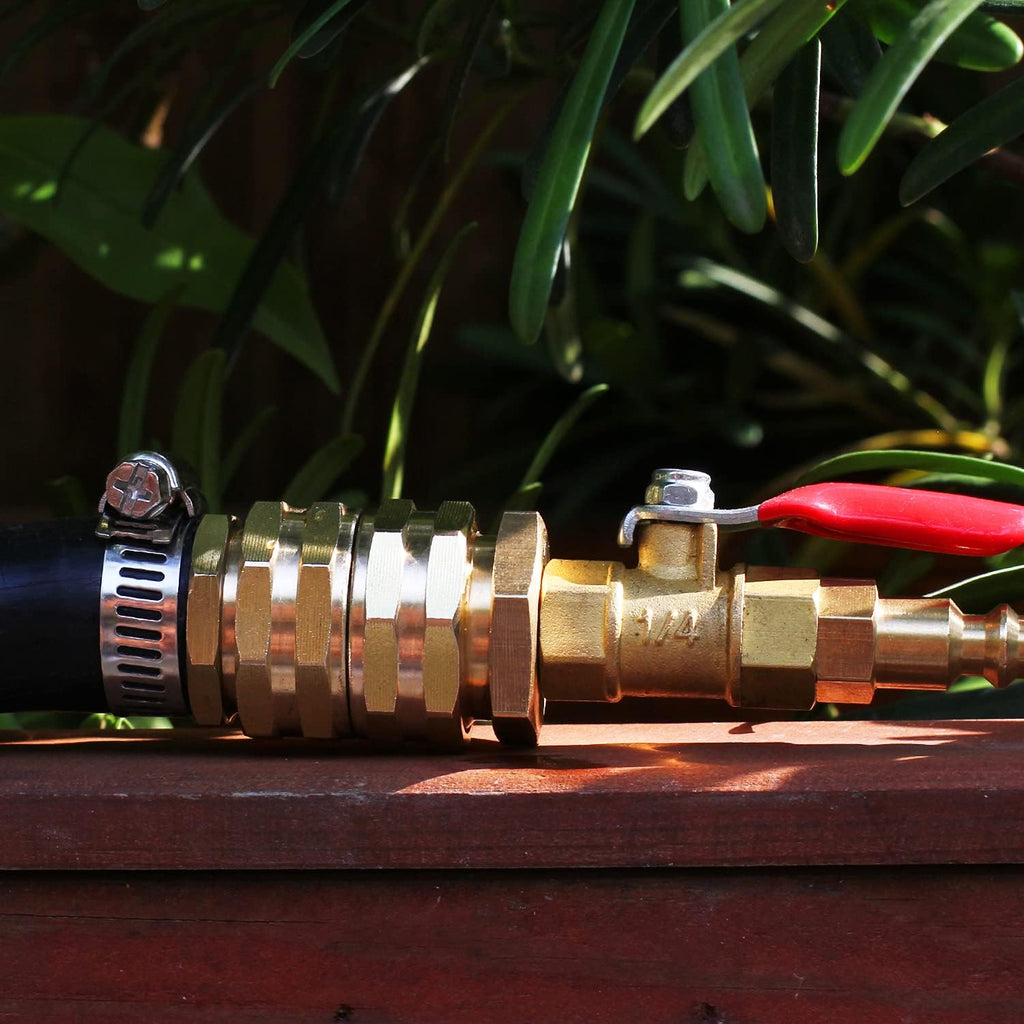 Garden Hose Connector Adapter,3/4" GHT Double female Connectors, Brass Repair Fittings with Dual Swivel for female to