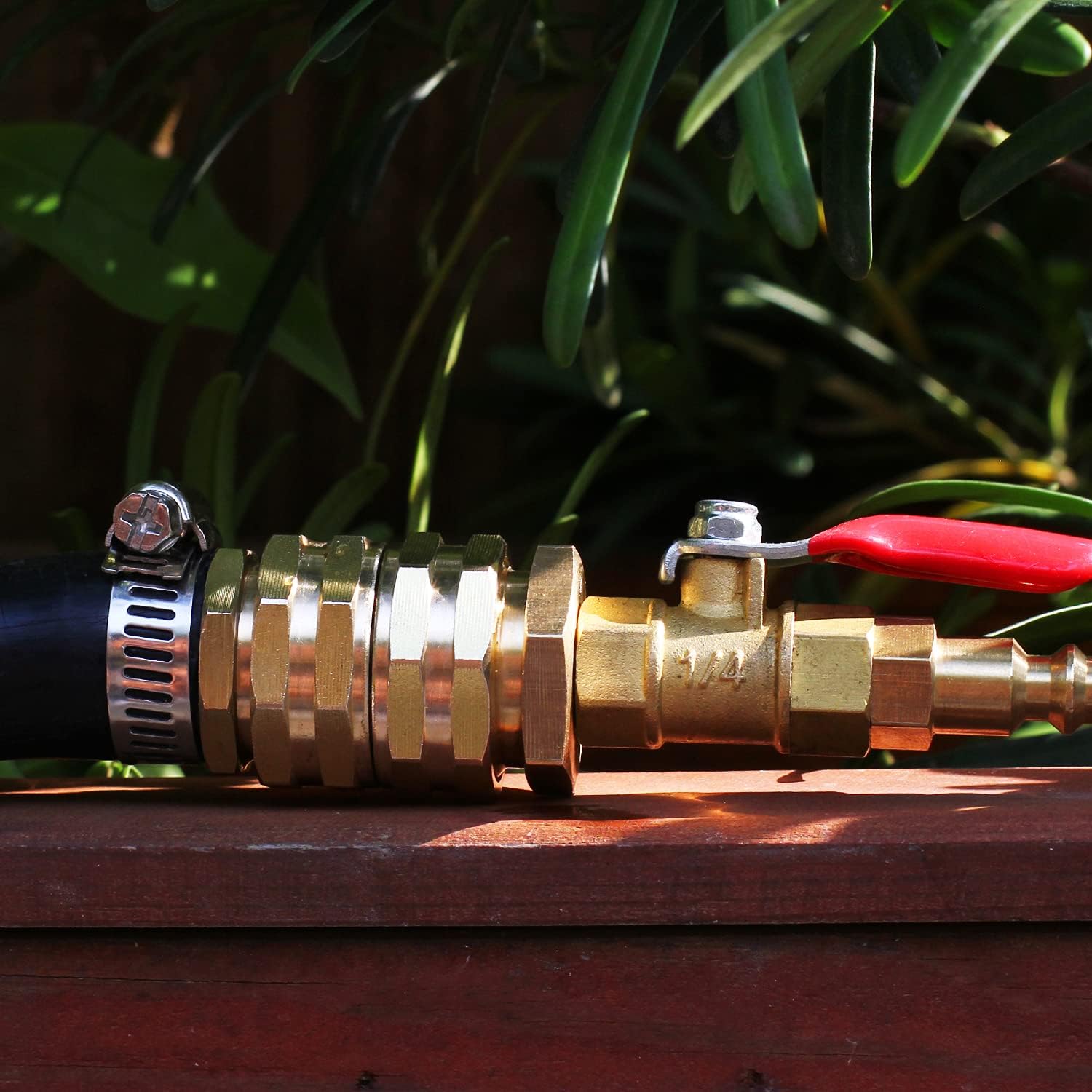 Garden Hose Connector Adapter,3/4" GHT Double female Connectors, Brass Repair Fittings with Dual Swivel for female to