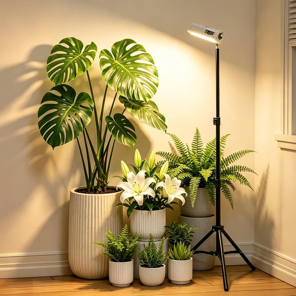 Rechargeable Grow Lights for Indoor Plants, Cordless Standing Grow Light