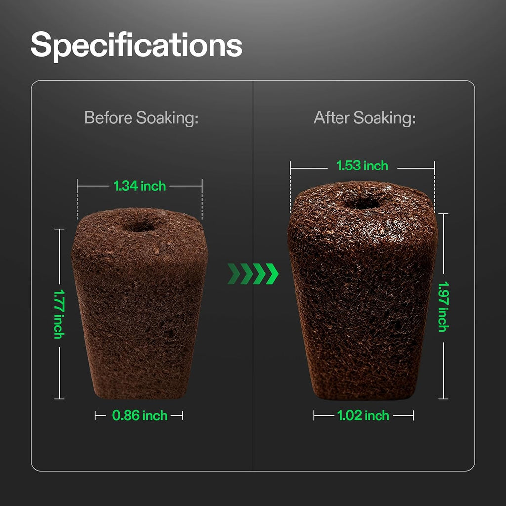 VIVOSUN Seed Rooter, Plant Starter Plugs, 40 Cubes | Support Robust Roots for Seedlings and Cuttings, Designed for