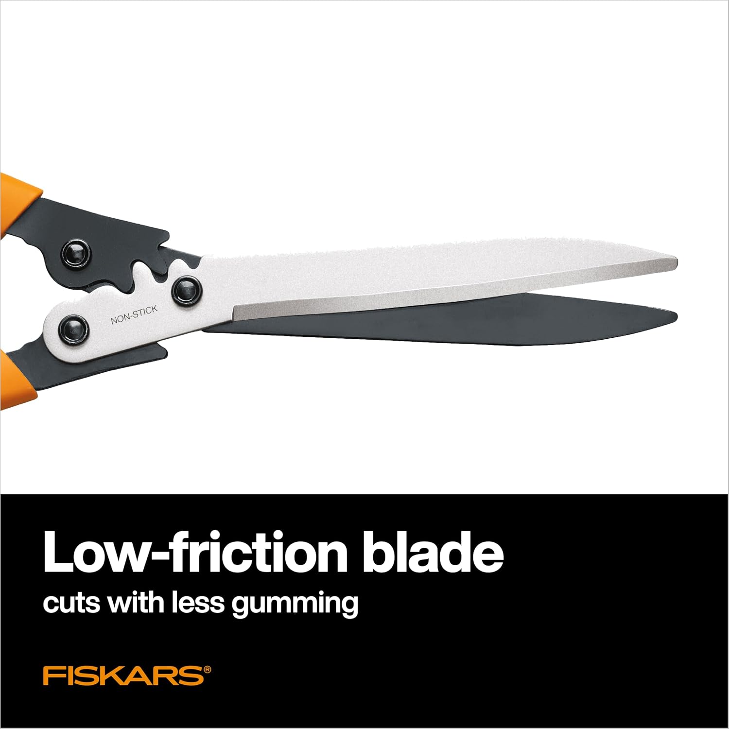 Fiskars 23" PowerGear2 Garden Hedge Shears, Hedge Clippers, 10" Blades | PowerGear2 Technology Multiplies Power for