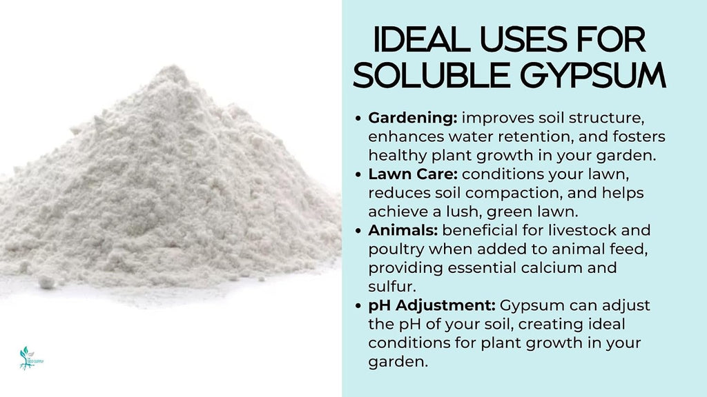 5 Pounds Diamond K Gypsum Soluble Grade Fertilizer Powder