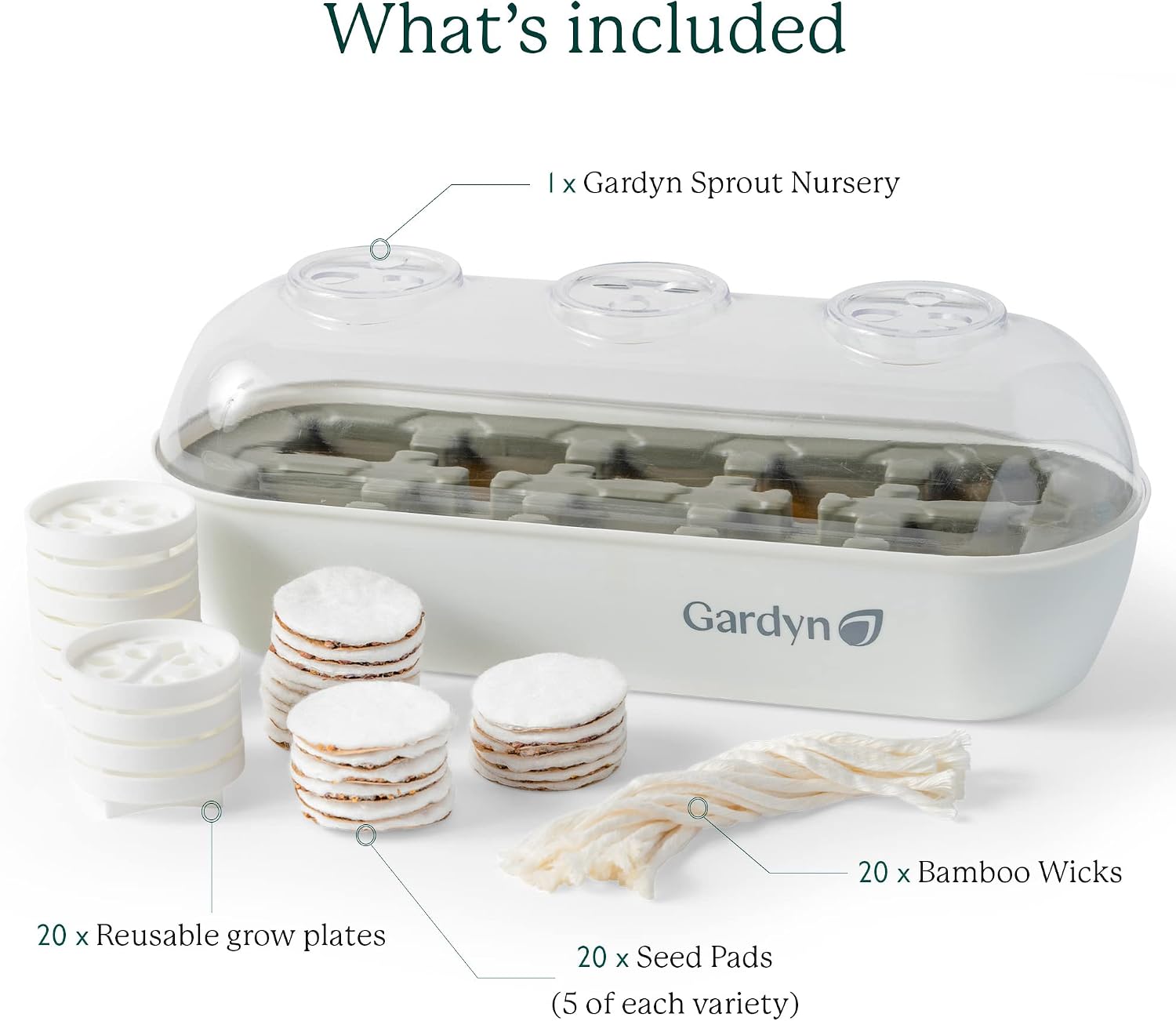 Gardyn Complete Microgreens Growing Kit - Indoor Herb Garden | Indoor hydroponics growing system nursery seed starter