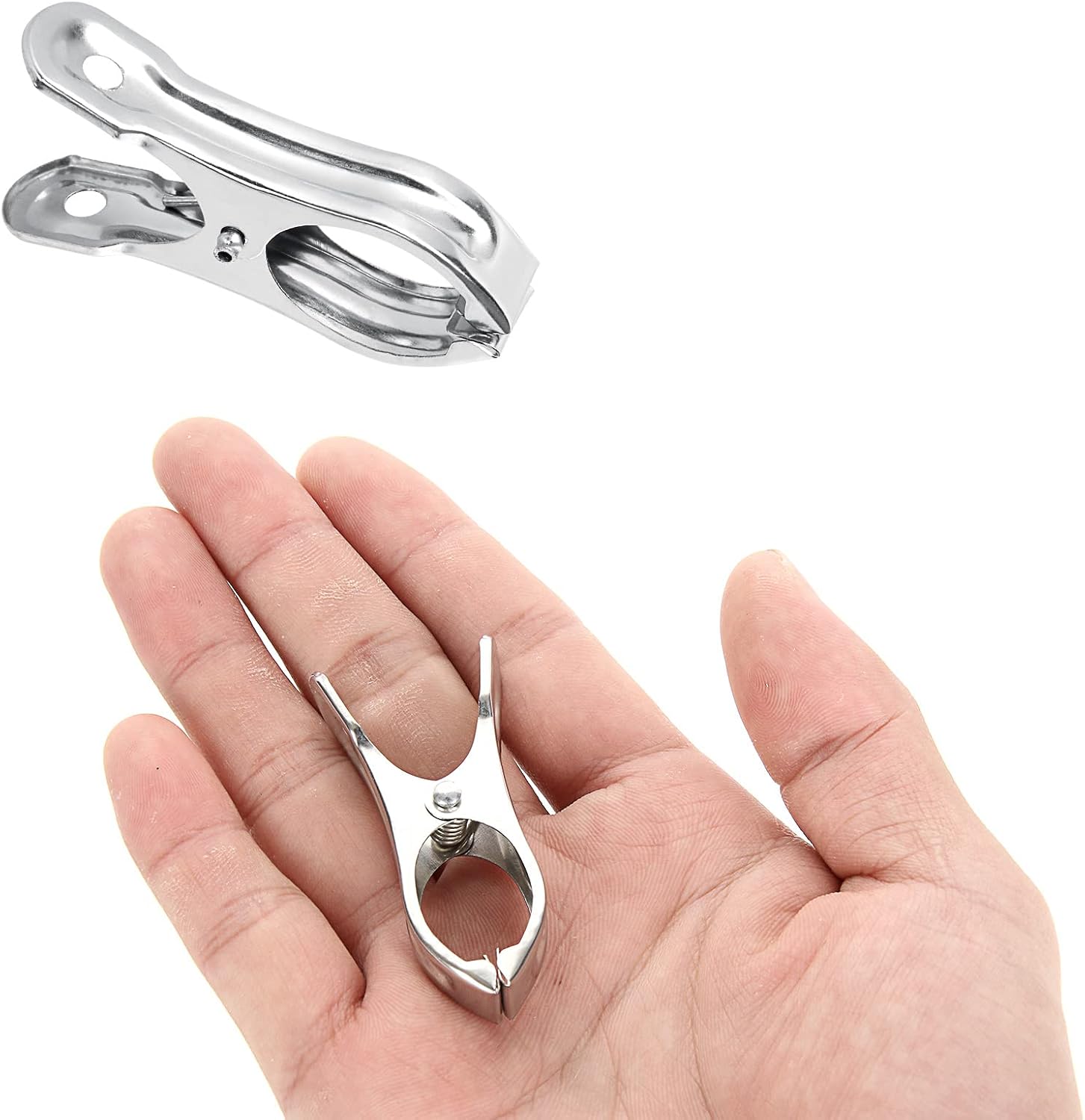 200PCS Greenhouse Clamps for Plants, Stainless Steel Clips for Netting, Strong Grip to Hold Down Shade Cloth or Plant