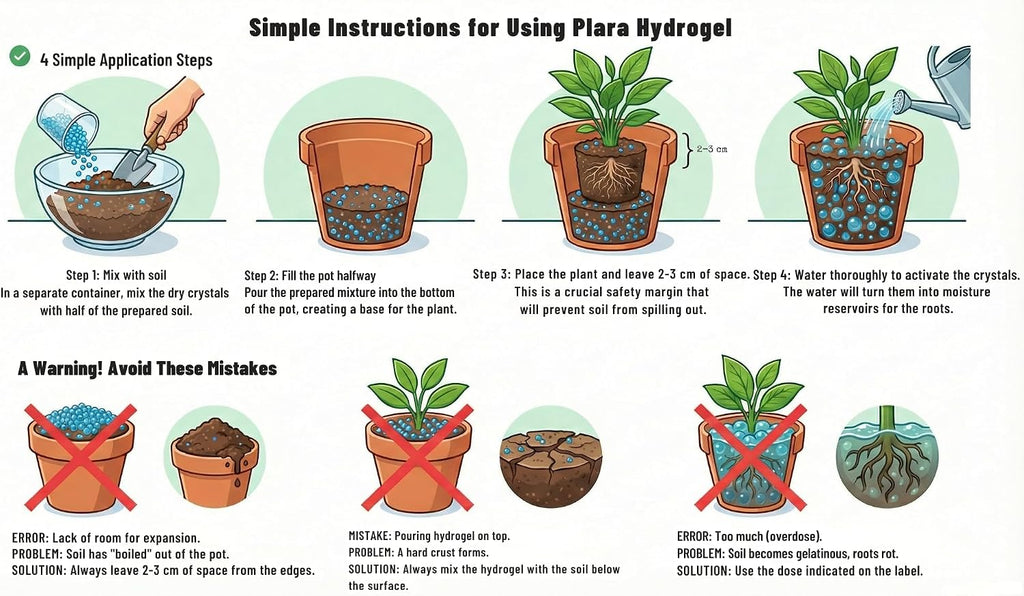 Water Storing Crystals for Plants 30oz Soil Moisture Retention Gel | Slow-release Hydrogel, Retention Granules