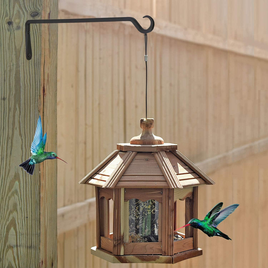 16inch 2 Pack Plant Hanger, Sturdy Hanging Plant Hangers Outdoor, Bird Feeder Hanger for Bird, Plant Hangers for