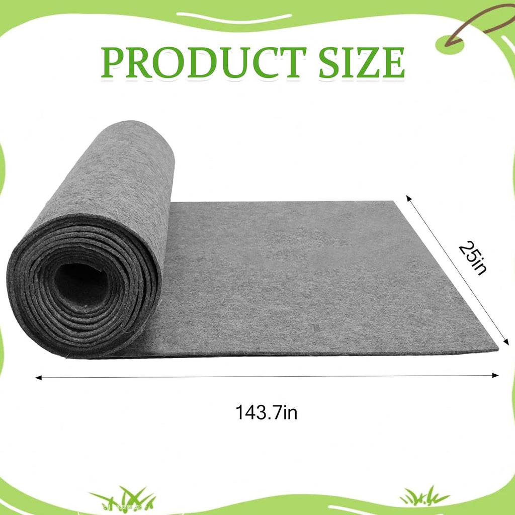 144 x 25 Inch Automatic Plant Watering Mat, Thick Capillary Mat for Seed Starting, Self Watering Felt Plant Water