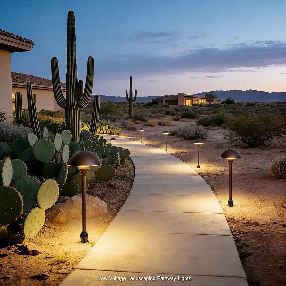 Arrownine Low Voltage Landscape Lighting Pathway Lights Replaceable G4 LED | 12-24V Path Lights Outdoor Landscaping