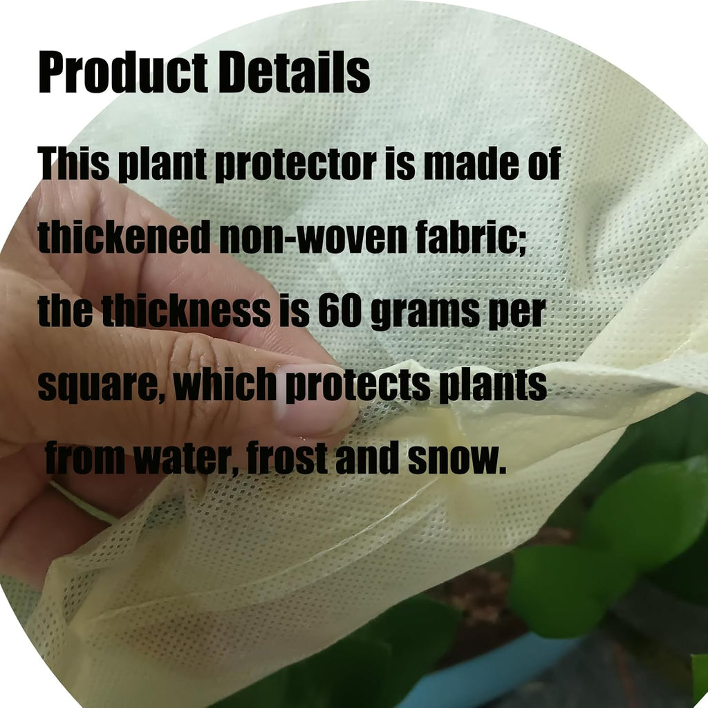 EJW Planter Cover, Plant Covers Freeze Protection,4 Pack 39.3"*17.7"*15.7" Planter Covers for Winter, Frost Cloths for