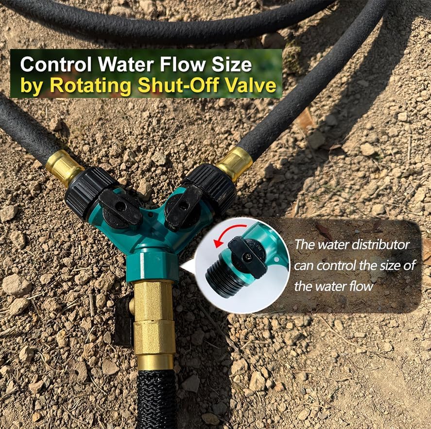2-PACK Soaker Hose 10 FT, Automatic Drip Irrigation Tree Watering System | 1/2" Soaker Tree Ring Hose, Tree Irrigation