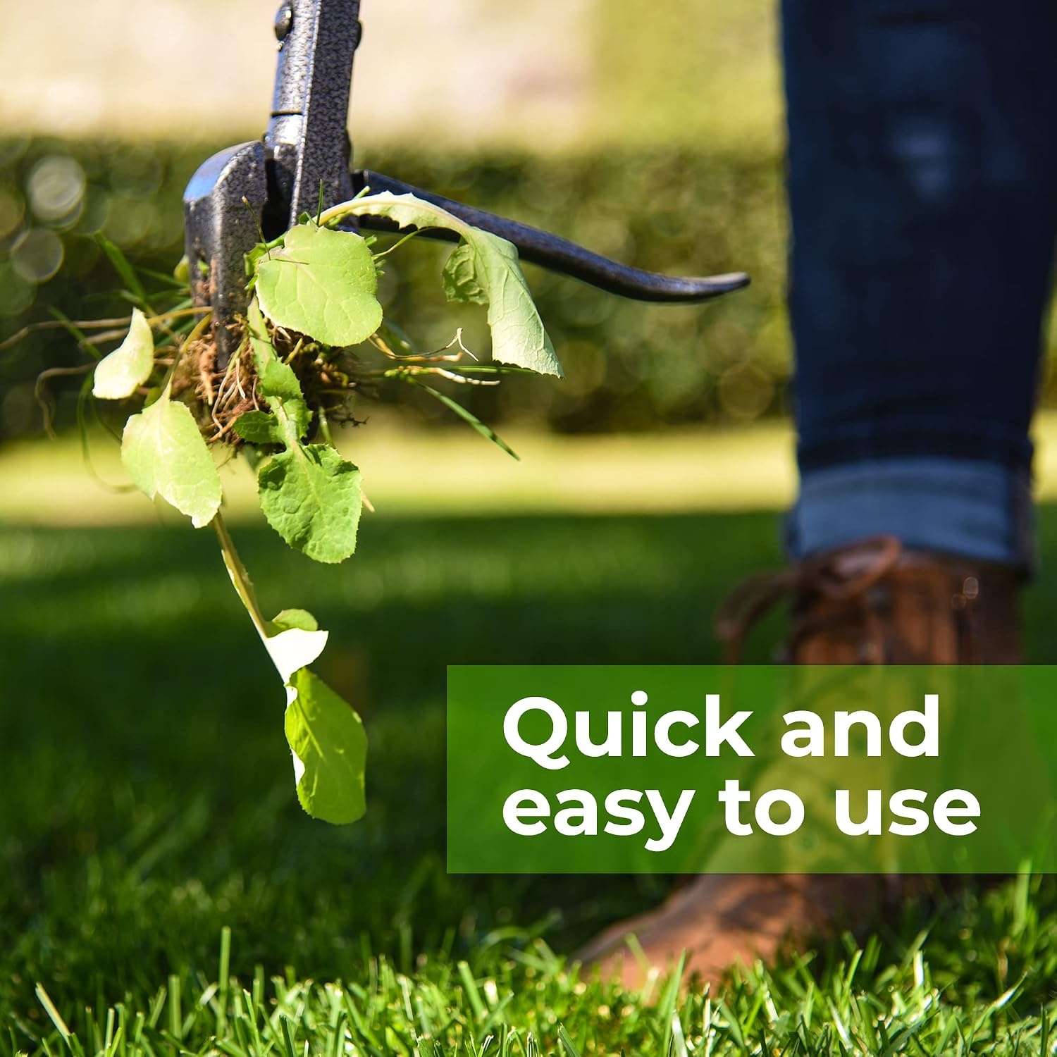 Yard Butler Rocket Weeder - Standing Weed Puller Tool, Solution to Weeding Woes, Stand Up Dandelion Puller & Weeder