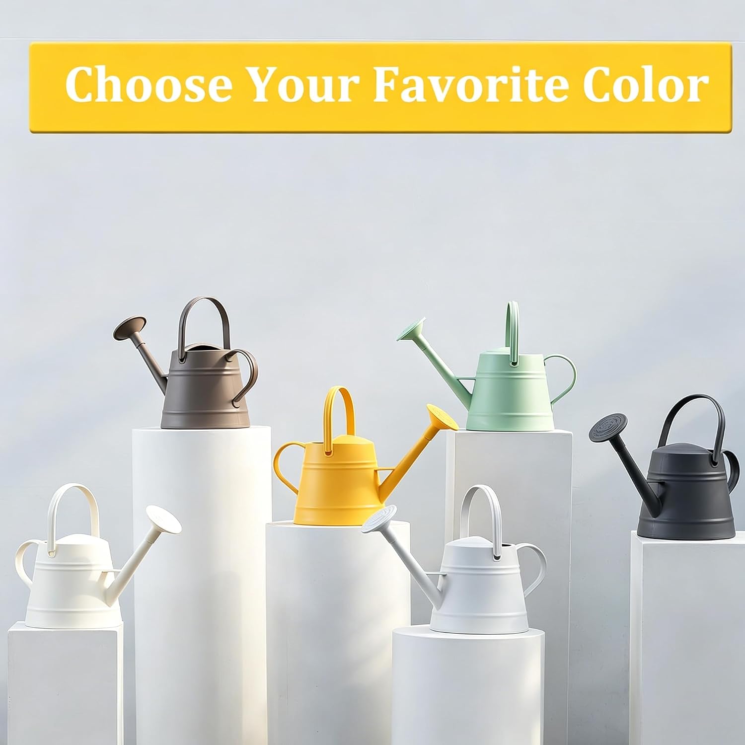 1 Gallon Watering Can for Plants | Watering Cans for Indoor&Outdoor Gardening, Water Can with Ergonomic Movable Handle