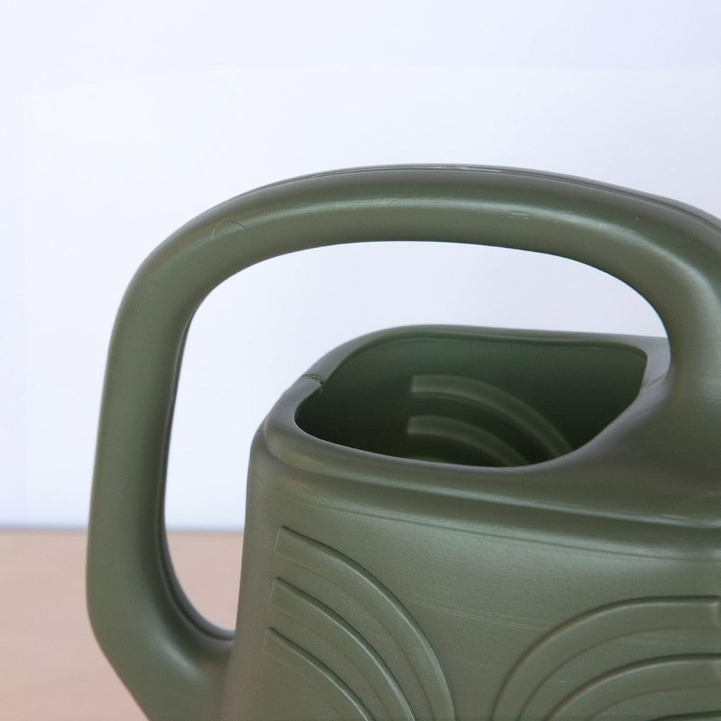 Bloem Promo Watering Can: 2 Gallon Capacity - Living Green - Durable Resin, Removable Nozzle Spout, Two Handles, Wide