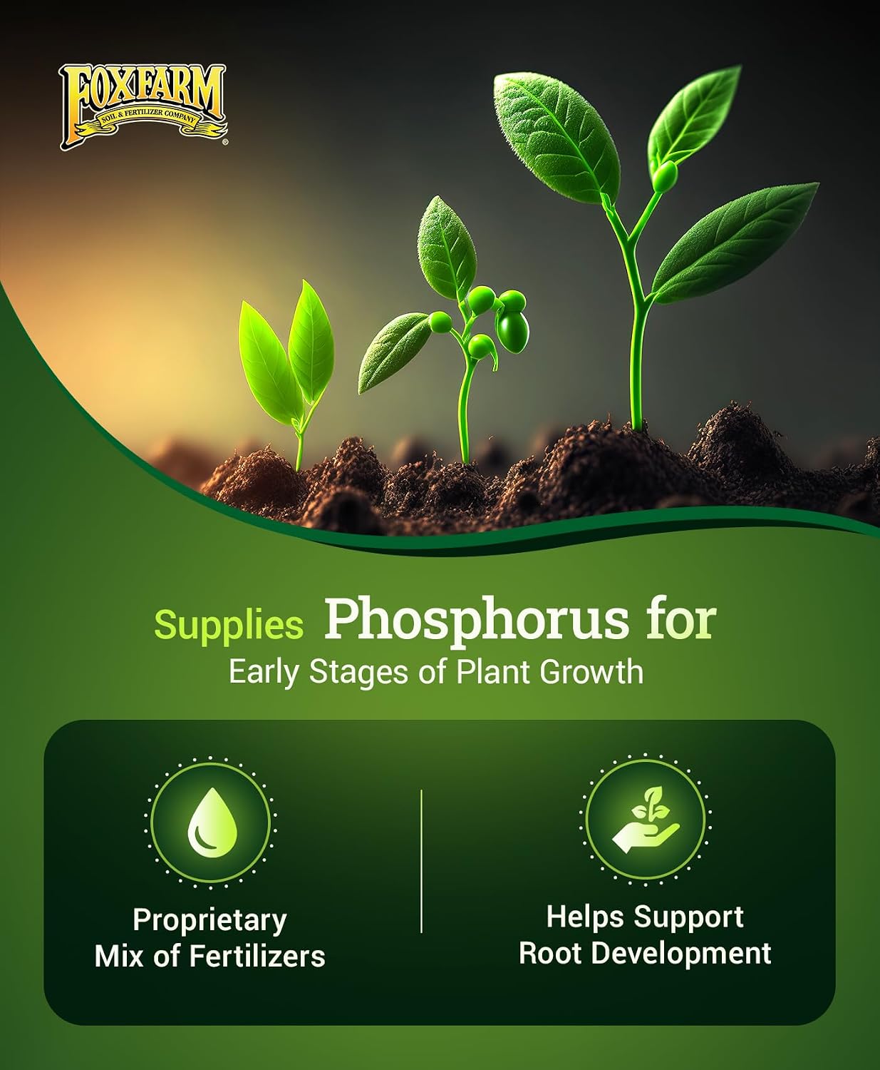 Happy Frog Jump Start Fertilizer - 3-4-3 Blend with Calcium & Mycorrhizal Fungi - Supports Early Growth & Root