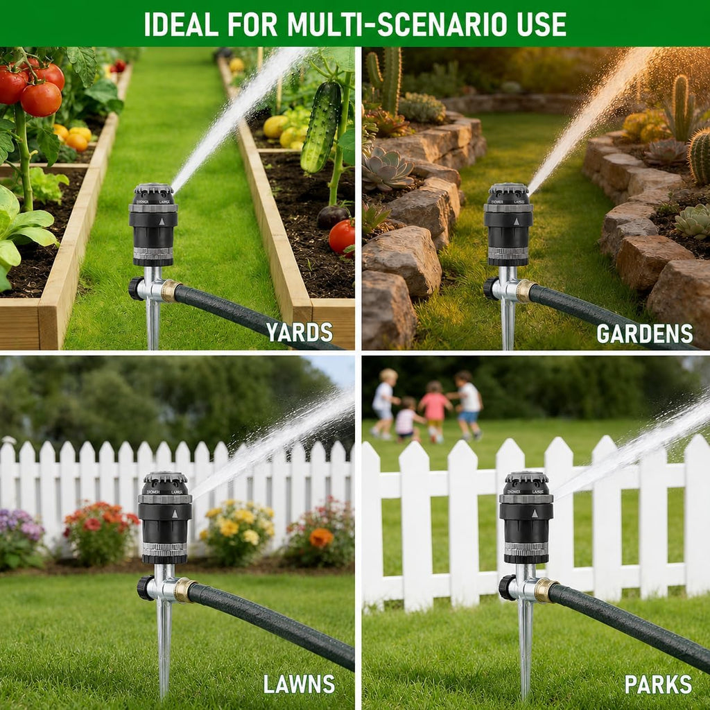 2-Pack Orbit H2O-6 Gear Drive Sprinkler - Versatile Gear Drive for Efficient Lawn Watering