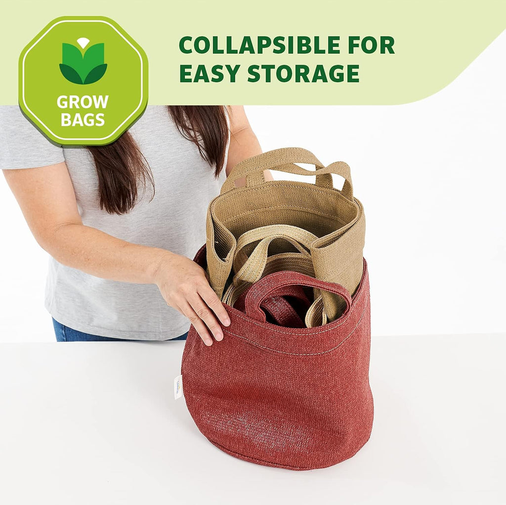 Coolaroo 2-Pack 10 Gallon Heavy Duty Plant Tomato Potato and Other Vegetables and Fruits Breathable Fabric Grow Planter
