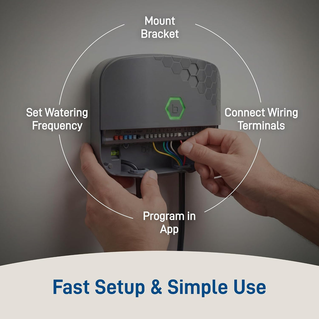 Orbit B-hyve XR Smart Sprinkler Timer - 8-Zone - WiFi-Enabled Indoor/Outdoor Irrigation Controller - App Control