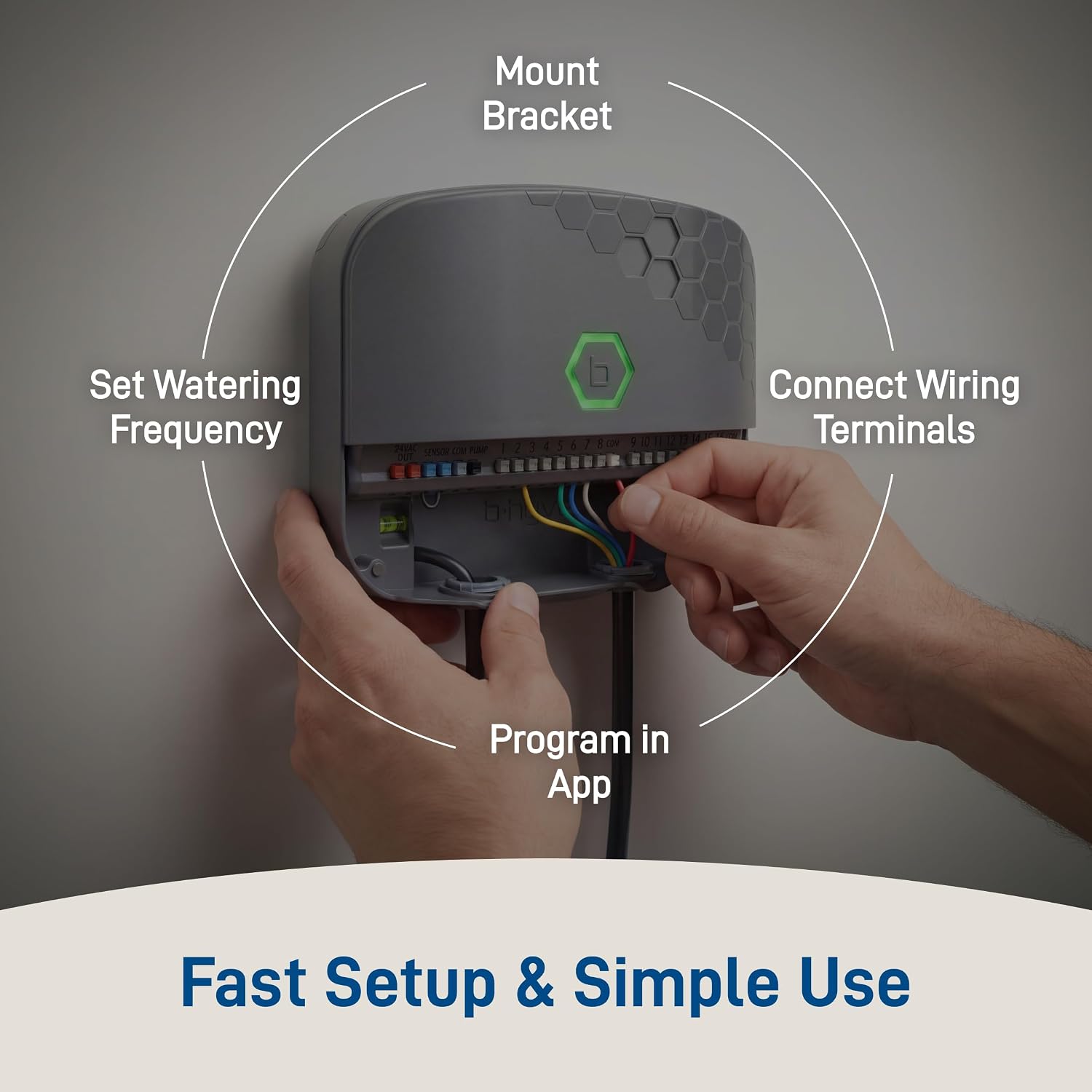 Orbit B-hyve XR Smart Sprinkler Timer - 8-Zone - WiFi-Enabled Indoor/Outdoor Irrigation Controller - App Control