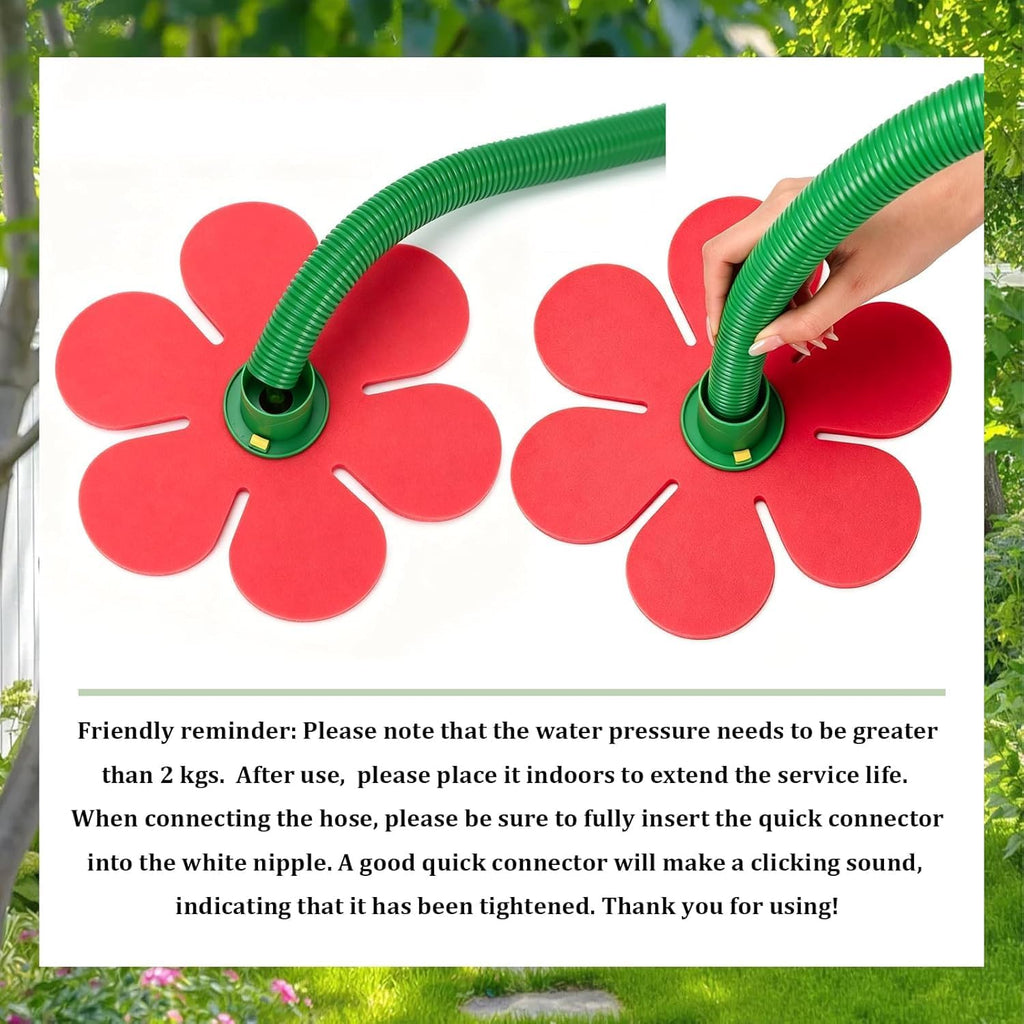 Crazy Daisy Sprinkler,360° Rotating Dancing Crazy Daisy Water Sprinkler for Lawn Garden, Funny Sunflower Water