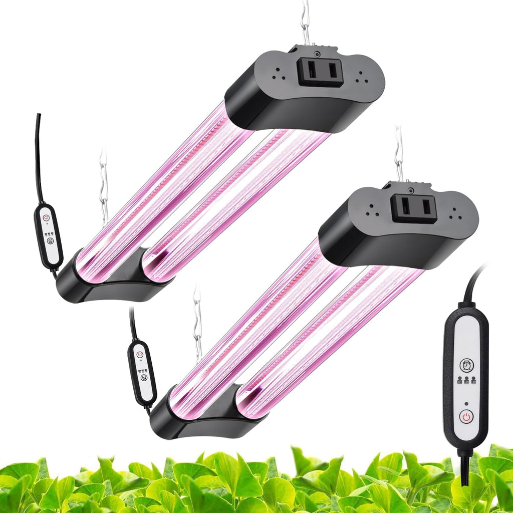 Hlite LED Grow Light 16 inch, Hanging Full Spectrum Linkable 2 Pack