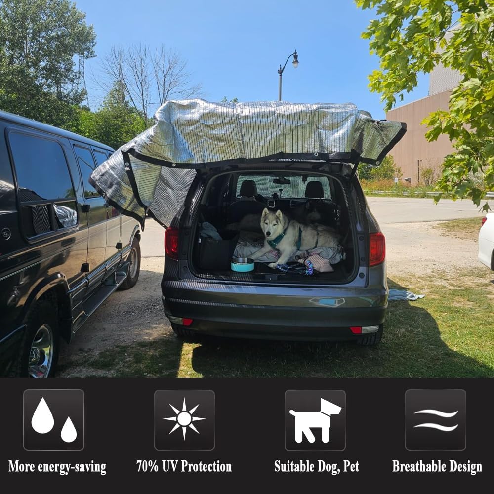 70% Aluminet Shade Cloth, 10 x 20 FT, Reflective Sun Shade | Breathable Shade Mesh for Patio, Car, RV & Camping