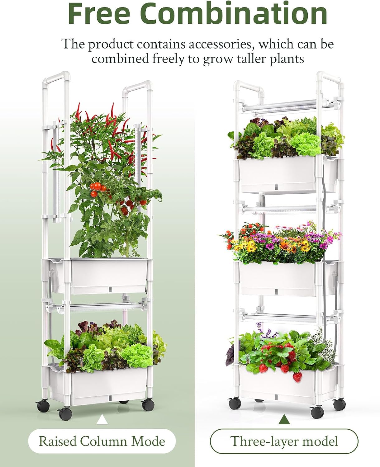 Hydroponics Growing System,AOONEG 42Pods Indoor Herb Garden with LED Grow Light,Hydroponics Growing System Kit with
