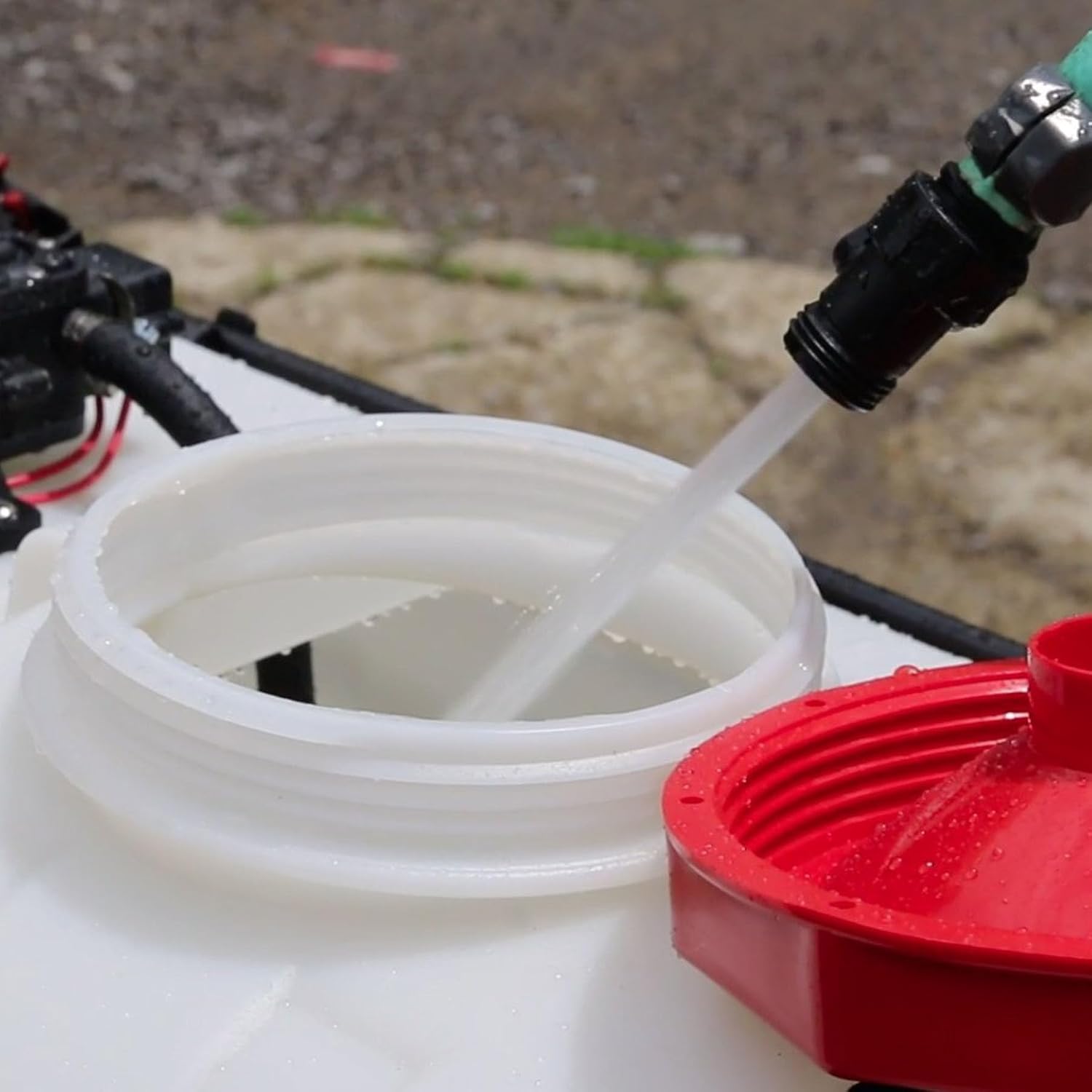 Chapin 97400E Made in the USA 25 Gallon ATV/UTV 12 Volt Mounted Spot Sprayer With 5 Inch Wide Mouth, High Performing 12