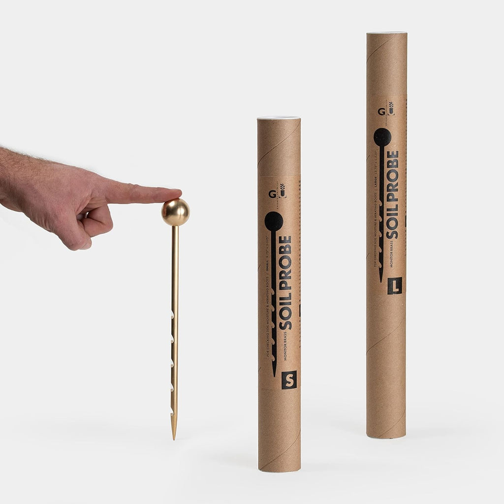 Monitor Brass Soil Probe, Soil Sampler and Plant Moisture Meter, No Batteries Required, Root Aerator and Plant Water