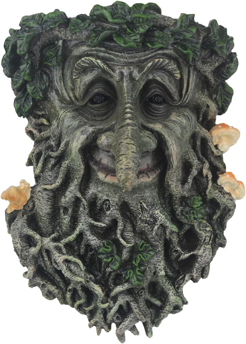 Old Man Tree Face Decor Sculpture Flower Planter Pot by Waterproof Resin, for Indoor, Outdoor, Home Decor, Garden