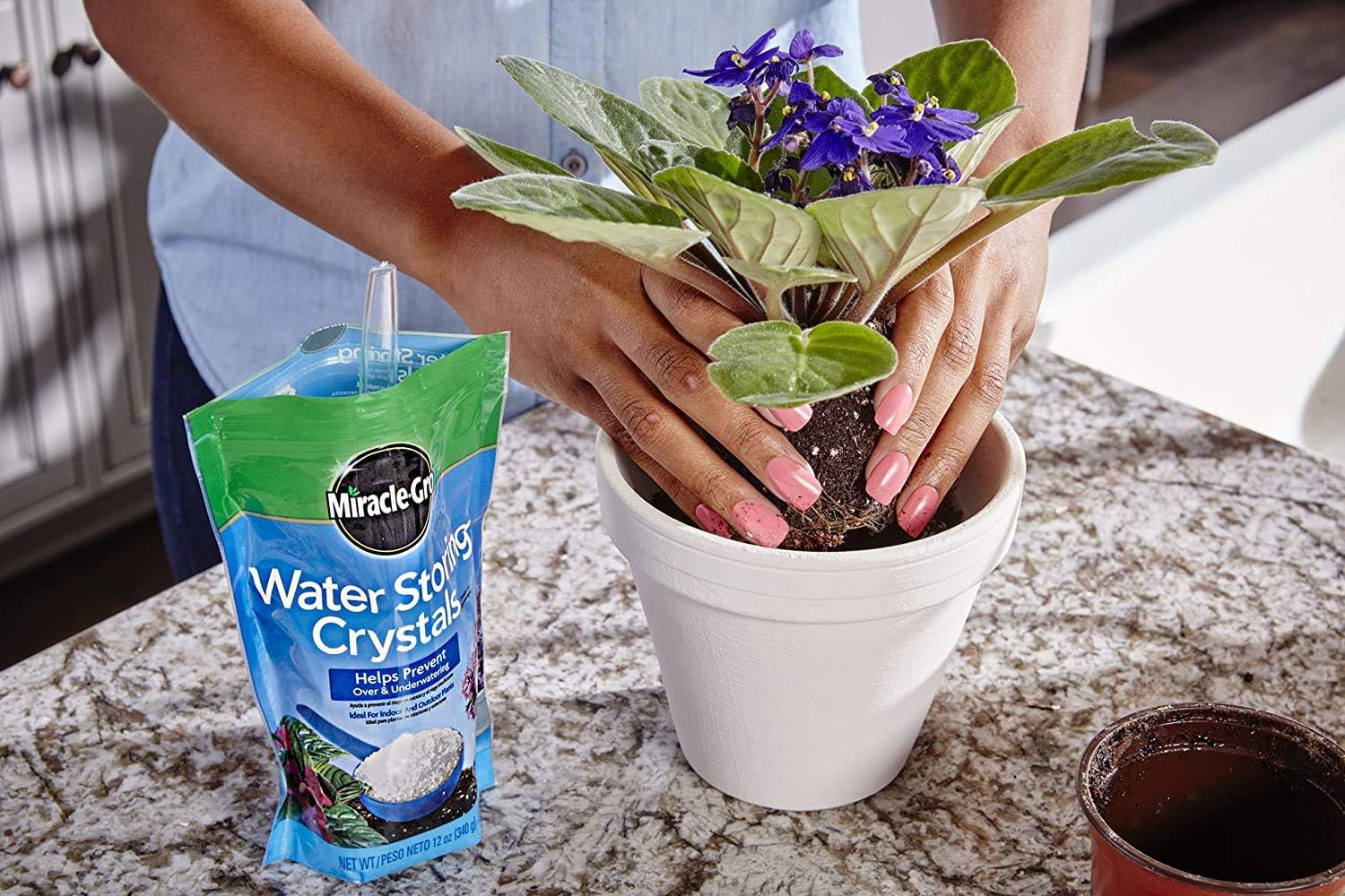 Gro Water Storing Crystals, 12 oz. (2-Pack) | Soil Moisture Retention Crystals for Indoor and Outdoor Plants