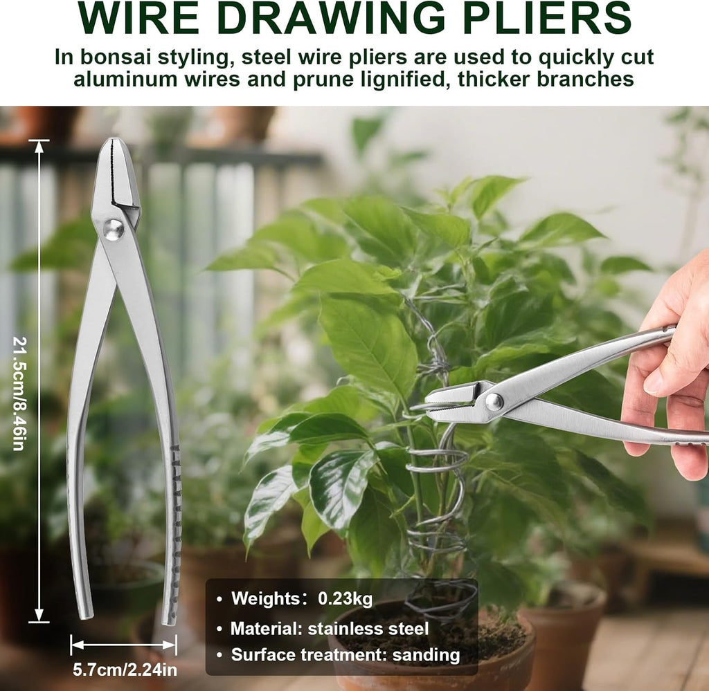6 PCS Bonsai Pruning Tool Set, 6 Different Roles of Scissors to Meet All the Needs of the Usage Process, for Plant
