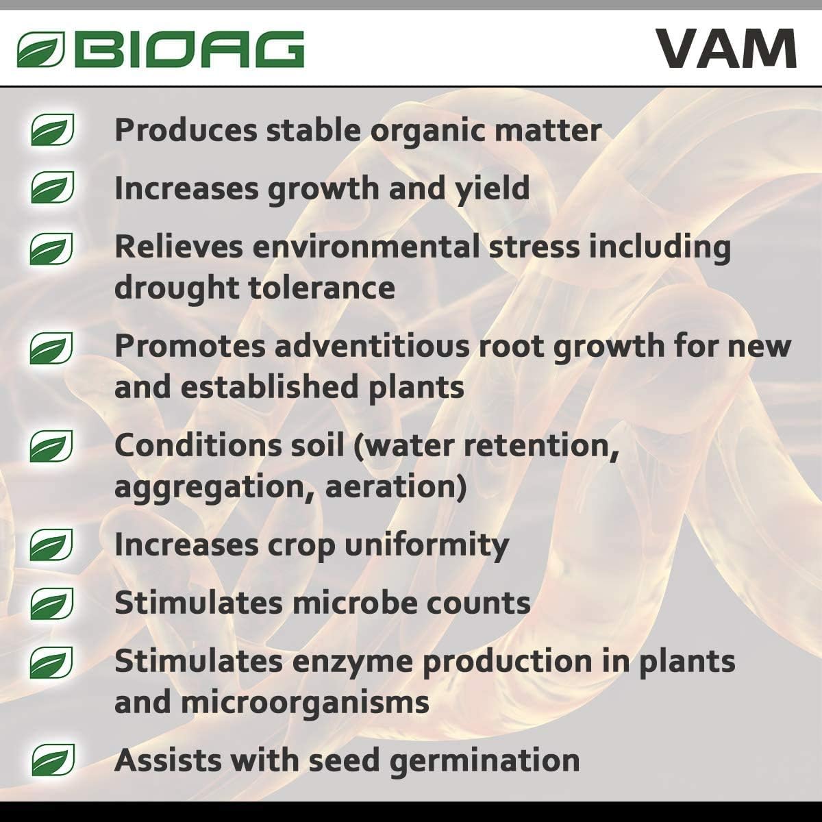 VAM Endo-Mix 7-Blend Mycorrhizal Root & Soil Inoculantfor Transplanting, Root Growth, Seed Germinating, All Plants