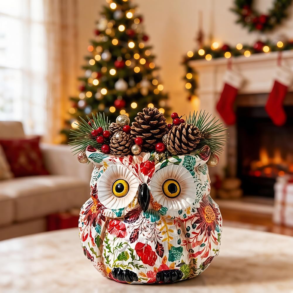 Owl Planter, Owl Succulent Pots, Funny Plant Pots Indoor/Outdoor, Decorative Garden Flower Pot, Cute Small Planters for