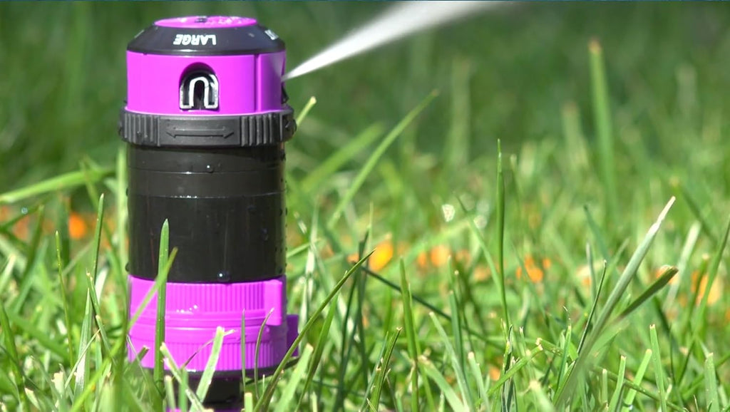 Dramm ColorStorm Gear Drive Sprinkler on Heavy Duty,Durable Metal Base, 4 Patterns, Ideal for Small, Medium & Large