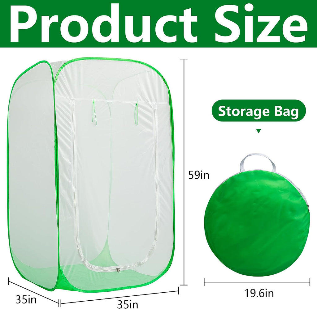 59" x 35" x 35" Pop Up Garden Mesh Plant Cover, Plant Protectors Mesh Plant Enclosure, Garden Net Cage Pest Protection