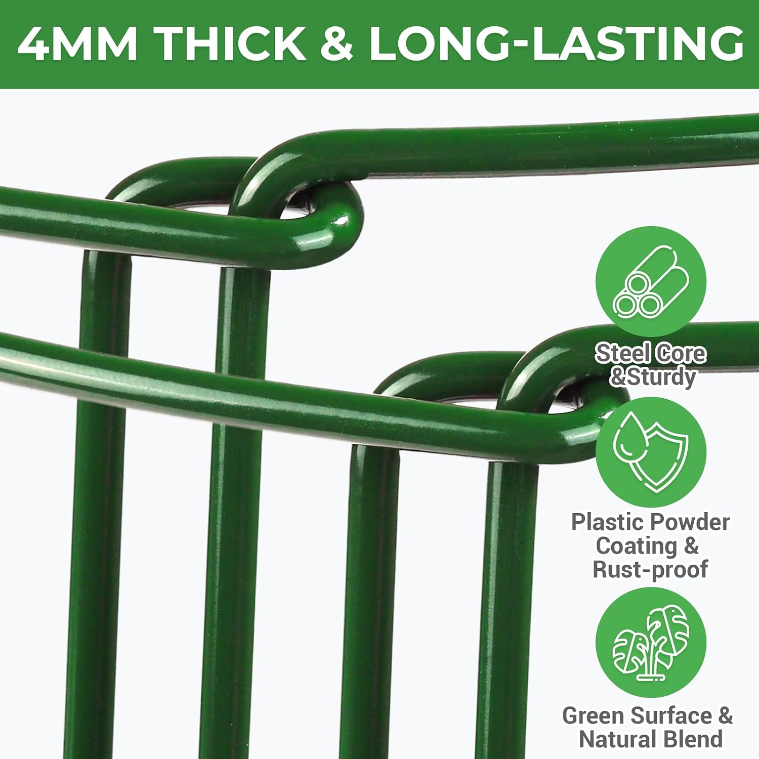 LEOBRO Plant Support Plant Stakes, 6pcs Peony Cages and Supports, Metal Garden Stakes Plant Supports, Plant Support