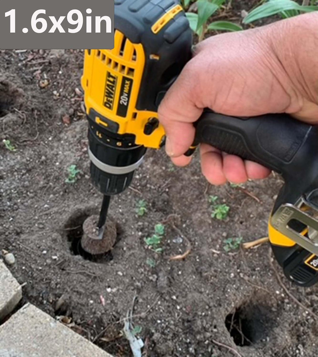 5 Set Auger Drill Bit for Planting,Heavy Duty Garden Auger Spiral Drill Bit Bulb Planter Tool for Planting Bedding