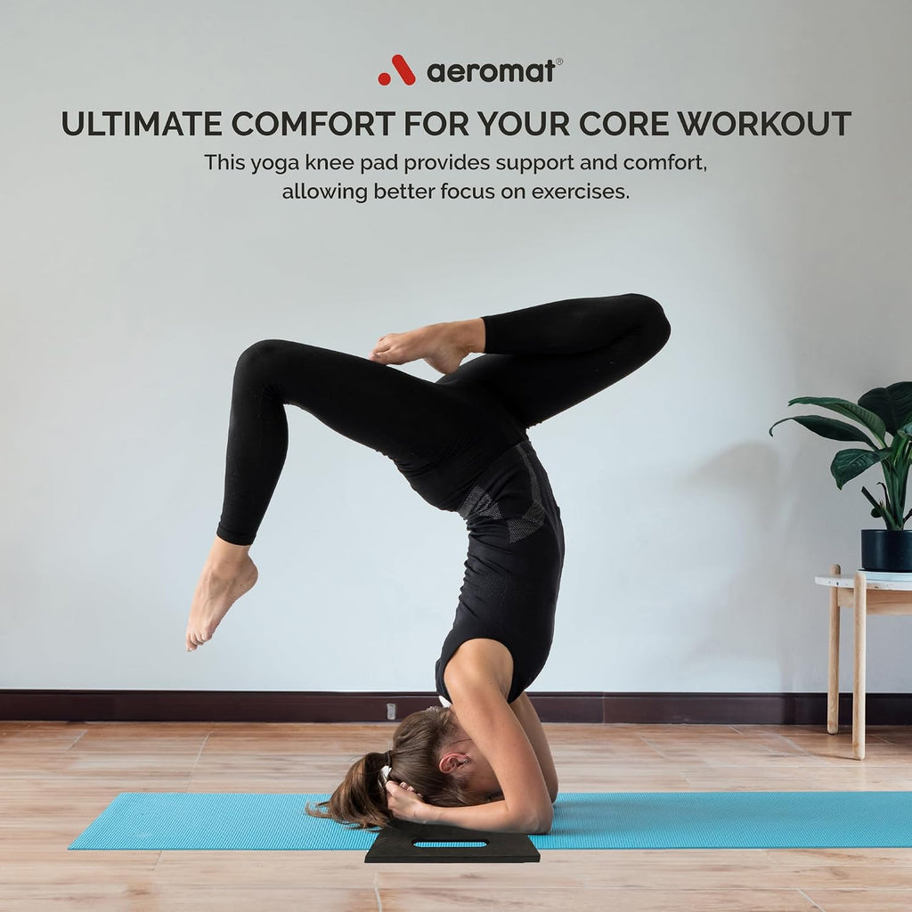 Ecowise Yoga Knee Pad Cushion – 5/8 inch Extra Thick Foam Pad for Yoga, Pilates and Exercise, Comfortable Kneeling Pad