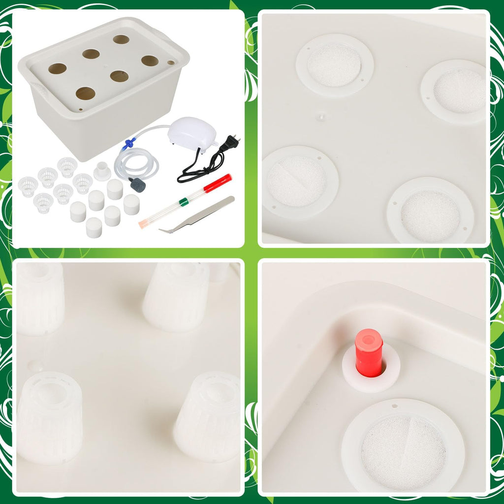 Hydroponics Grower Kit DIY Self Watering Indoor Hydroponics Tools Hydroponic System Planting Container Include Aquarium