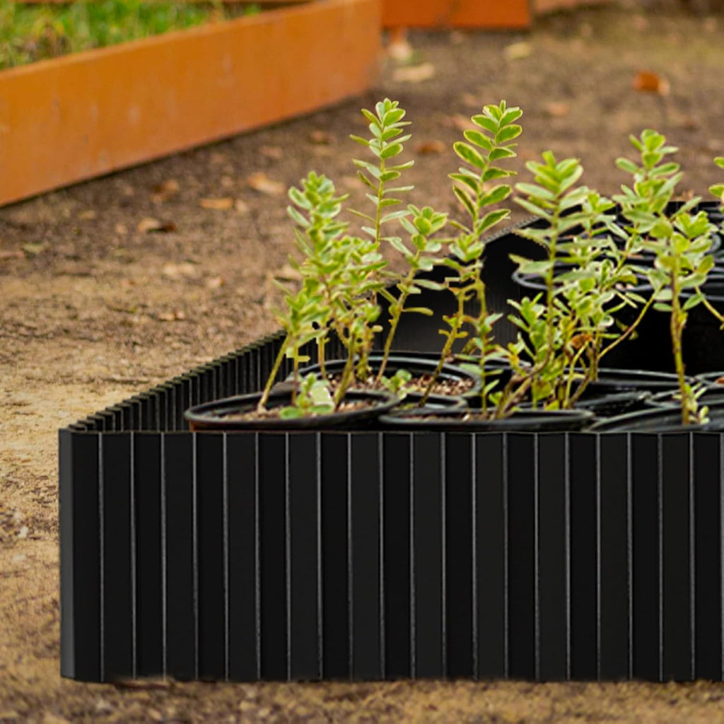 Corrugated Metal Garden Edging,6" x 80' Sturdy Lawn Edging Brooder,Landscape Edging Border for Lawn, Flower Bed,Garden
