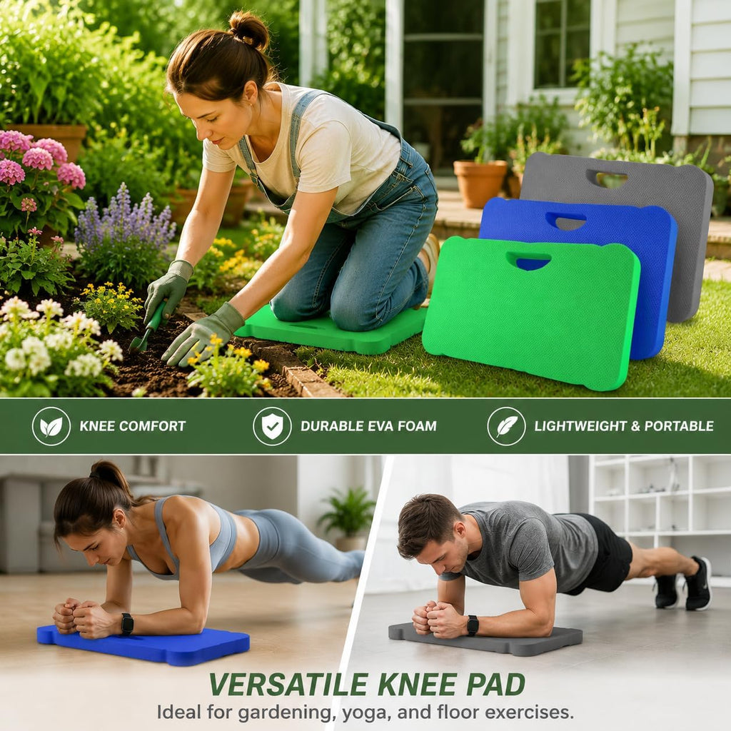 3 Pack Kneeling Mats, Heavy Duty Thick Foam Kneeling Pad, Shock Absorbent Pads, High Density Premium Kneeling Pads for