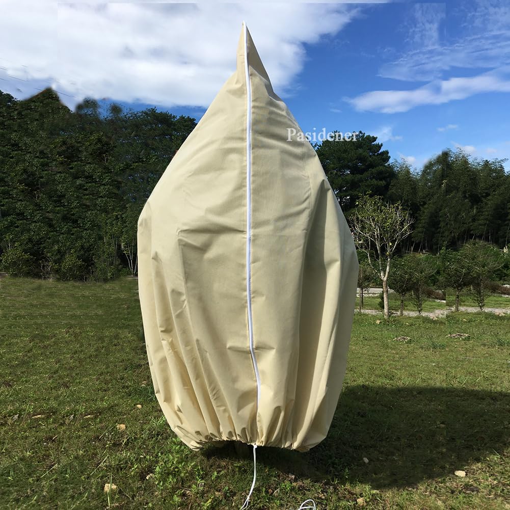 Plant Covers Freeze Protection 2.8oz 3 Packs 45"x40" Winter Tree Covers Frost Blankets for Outdoor Plants with Zipper