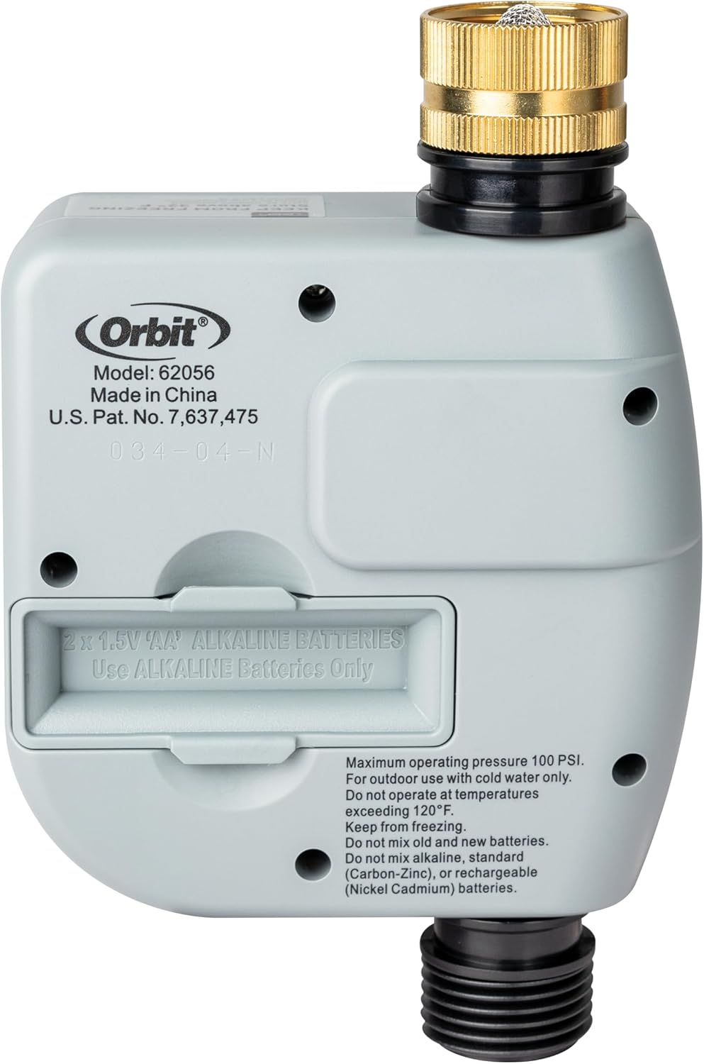 Orbit One Outlet Single-Dial Hose Faucet Timer - Easy Programmable - For Garden Watering System - LCD Hose Timer with