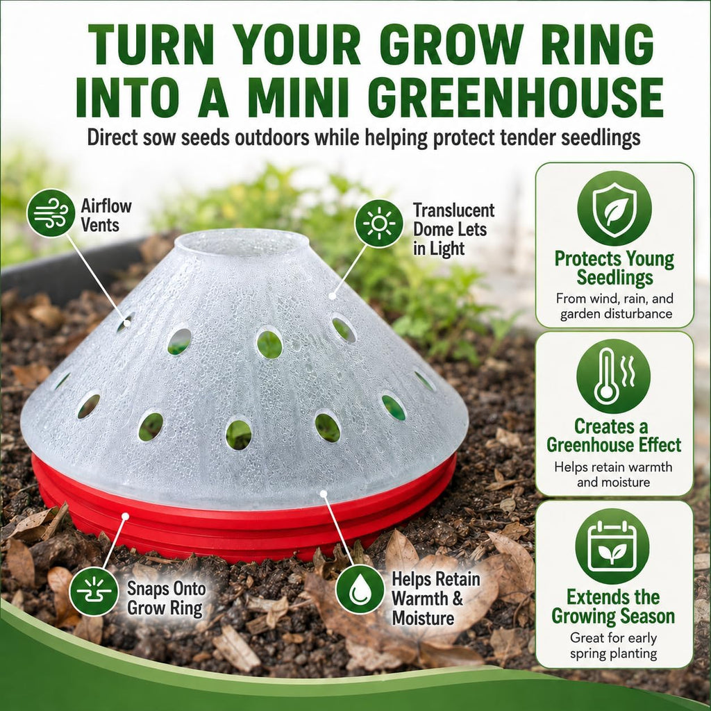 Kids Pumpkin Garden Kit – Grow Your Own Pumpkins from Seeds with Greenhouse Germination Domes & Grow Rings, Non-GMO