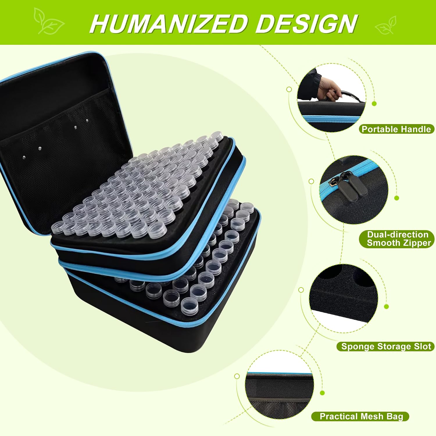 240 Slots Seed Storage Organizer Box with 20 Envelopes, Large Capacity Seed Storage Container with Zipper Bag, Label