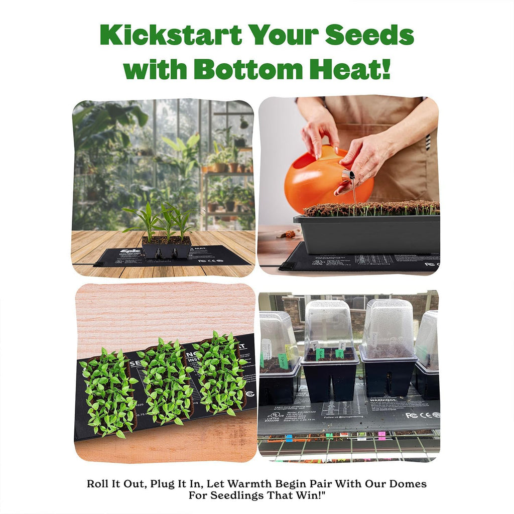 Seedling Heat Mat for Plants – High-Performance 20W Heavy-Duty PVC Heating Mat for Seed Germination, Plant Growth, &