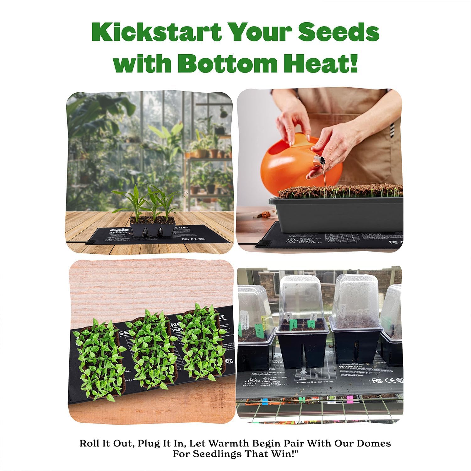 Seedling Heat Mat for Plants – High-Performance 20W Heavy-Duty PVC Heating Mat for Seed Germination, Plant Growth, &